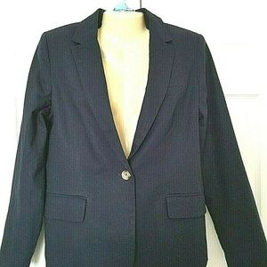 KENAR Women's Blazer Jacket Size Large Navy Blue L